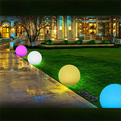 PE Plastic Glow Ball Light Remote Control Portable Untuk Kolam Renang