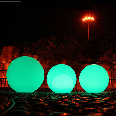 Plastik LED Berubah Warna Bola Cahaya 10cm 80cm tahan air untuk liburan