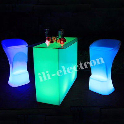 Meja Cocktail Tercahaya Tercahaya, Meja Tercahaya LED Untuk Lounge Klub Malam