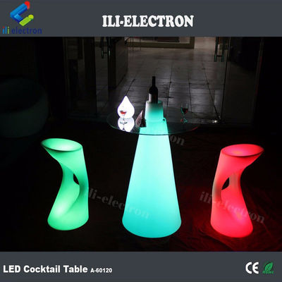 Warna-warni LED Lampu Up Cocktail Meja isi ulang untuk pesta