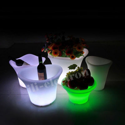 PE Plastik 16 Warna Mengubah Dekorasi Natal LED Cahaya Botol Bunga Remote Control Multifungsi