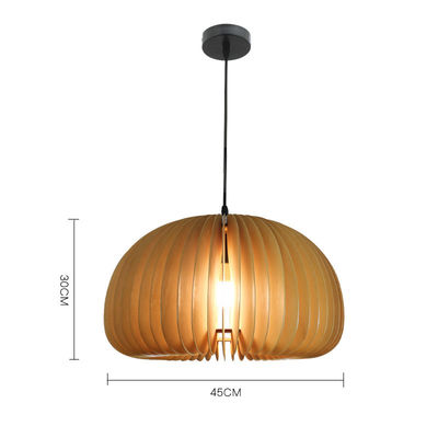 Lampu lilin ruang makan kayu