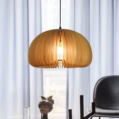 Lampu lilin ruang makan kayu