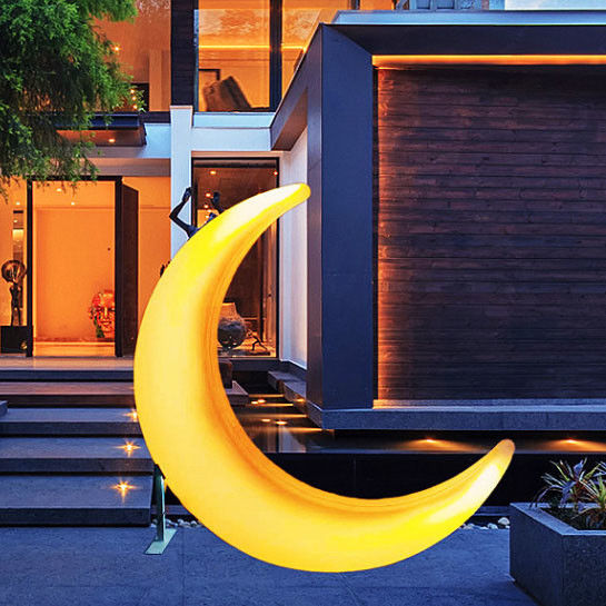 Kolam Renang Luar Ruangan Cahaya Bulan Bulan berbentuk Untuk Dekorasi Acara Perayaan Festival