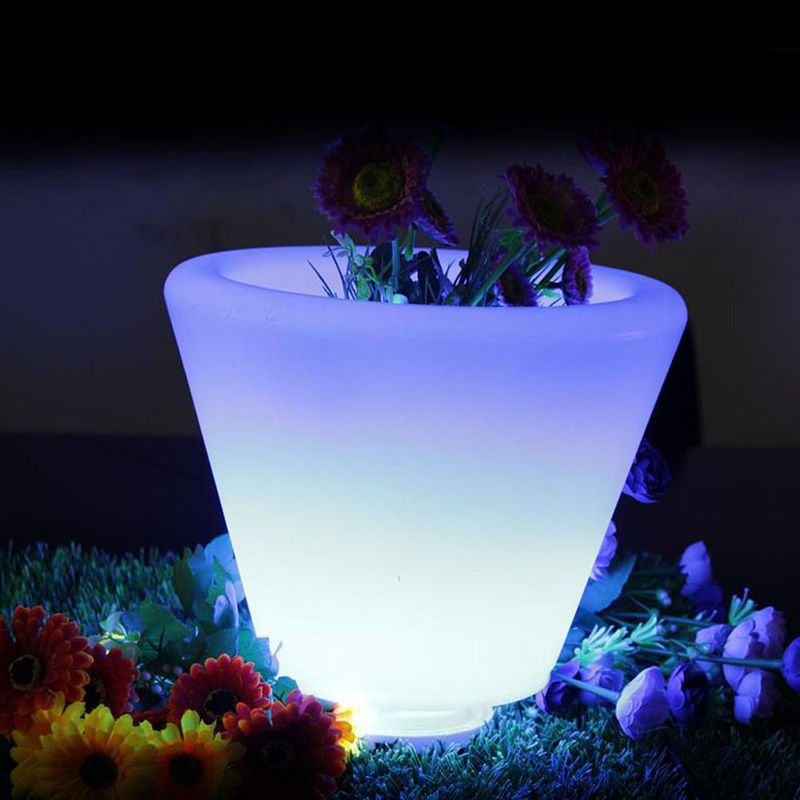 Pengendalian nirkabel LED Ice Bucket Portable Mengubah Warna Menyala
