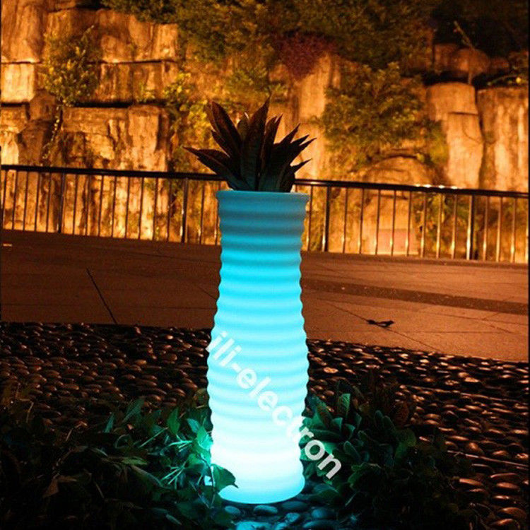 Remote Control LED Flower Pot, Dekorasi Cahaya Pot Tanaman Untuk Rumah