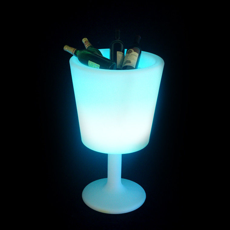kontrol nirkabel menyinari plastik led es ember dengan berdiri untuk indoor dan outdoor