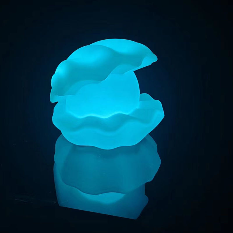 Cahaya kolam renang berwarna-warni, RGB LED Anak-anak Cahaya Malam Bentuk Kerang Laut