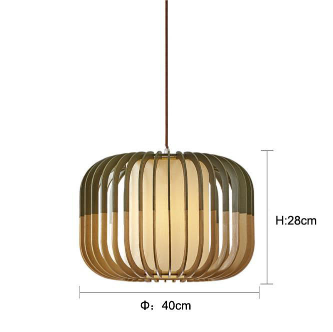Nodic Rattan Pendant Light Chandelier Switch Control Untuk Dekorasi Rumah
