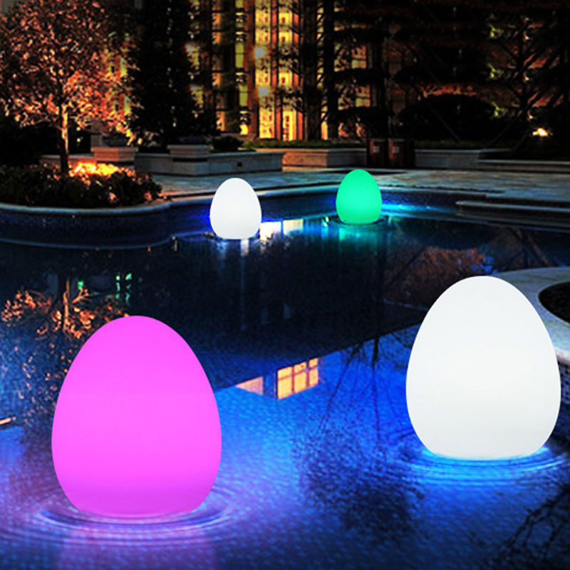 IP65 Waterproof Lampu LED berbentuk telur dapat diisi ulang untuk dekorasi Natal