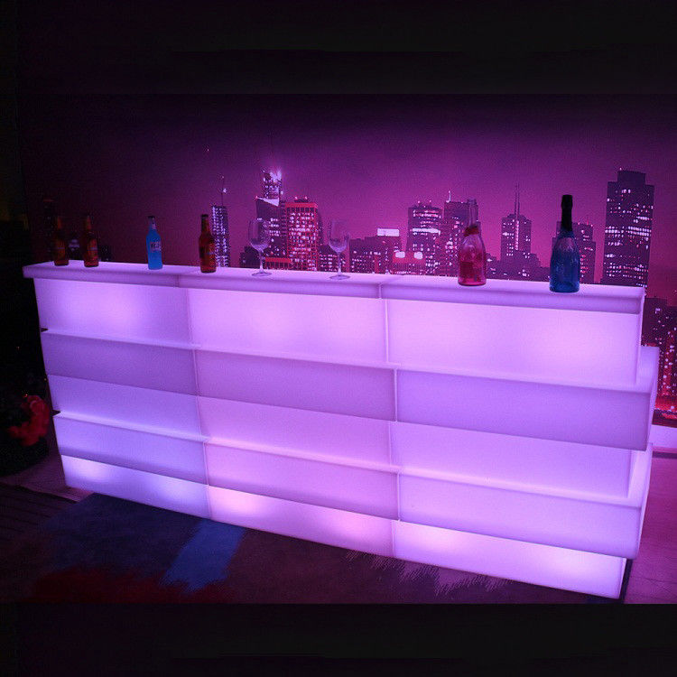 Plastik LED Mobile Bar Tabel 16 Warna Berubah tahan air