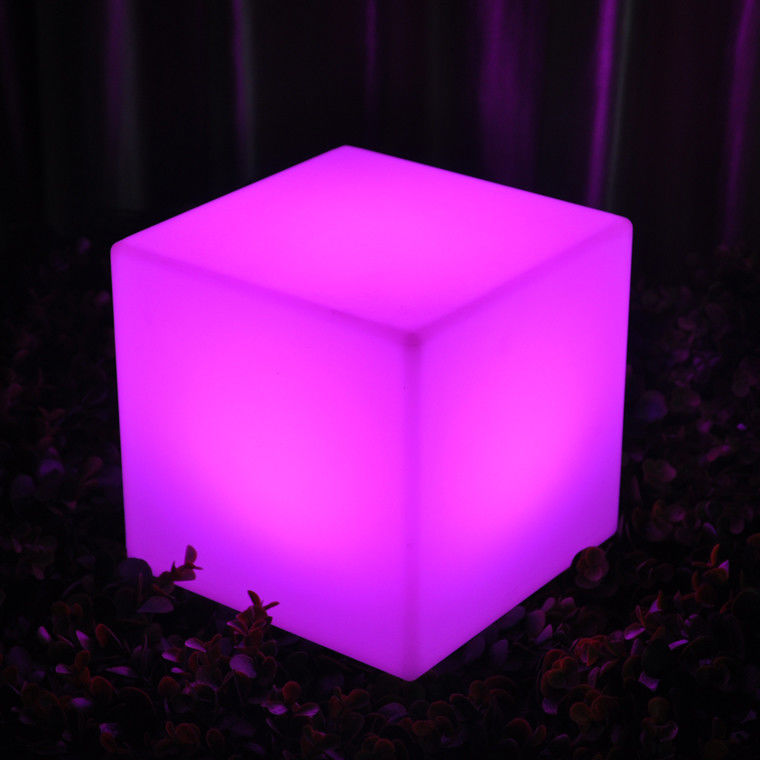 Muti-Color LED Terang Kubu Bangku 40 Cm remote control isi ulang