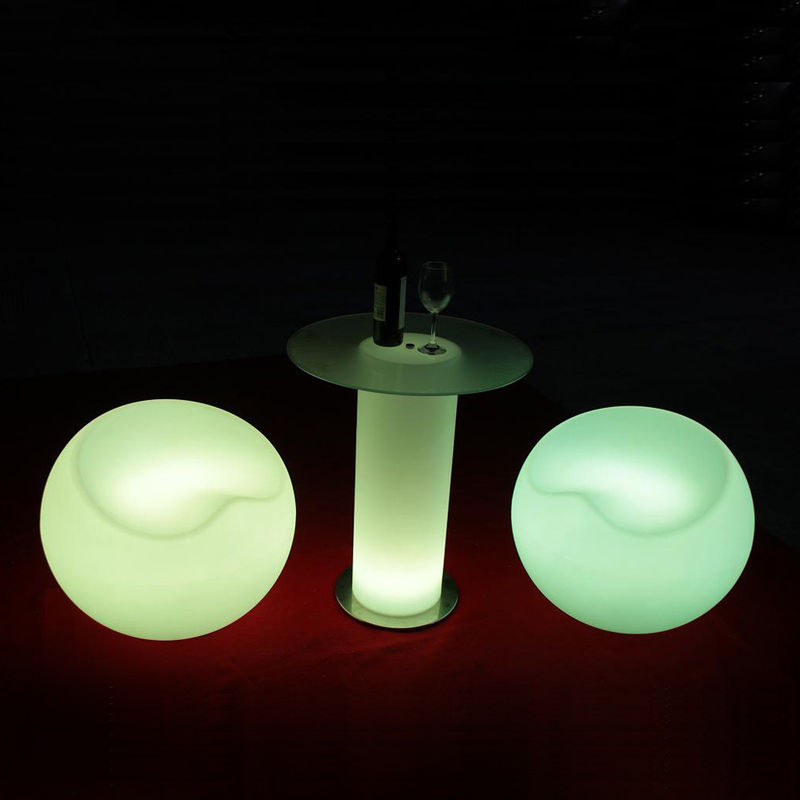 Muti Warna RGB LED Cahaya Cocktail Meja, Waterproof Light Up Bar Furniture