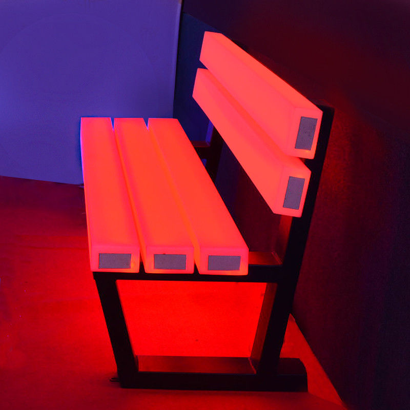 16 warna plastik lampu led furnitur luar taman bangku