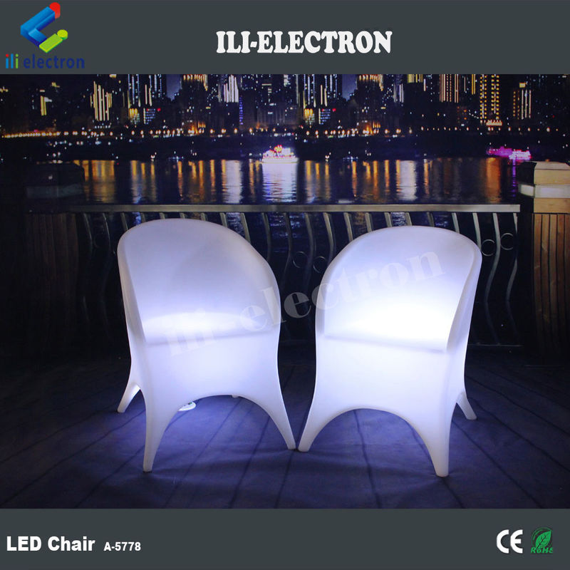 Modern Glow LED Light Up Kursi 16 Warna Berubah Untuk Bar Klub Malam