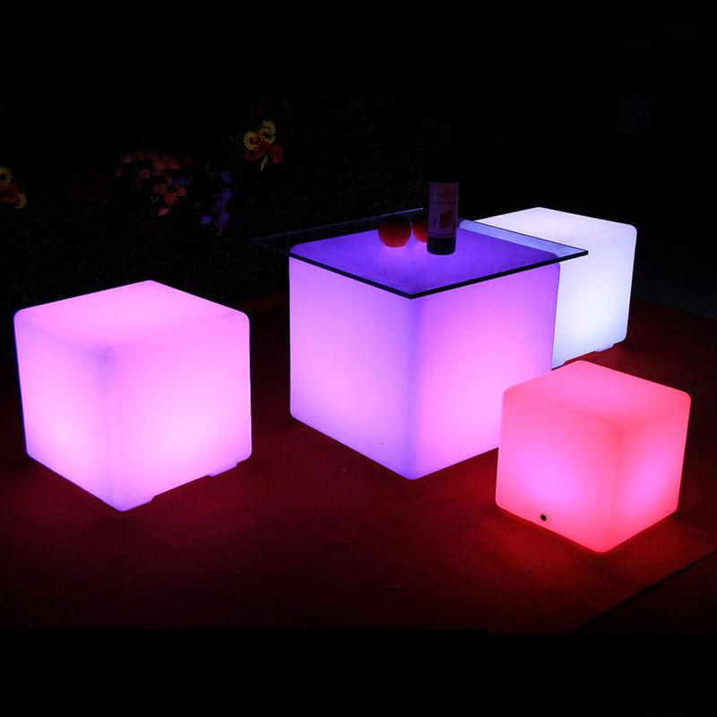 Remote Control Rgb Berubah Warna Baterai Isi ulang Plastik Cahaya Kubu