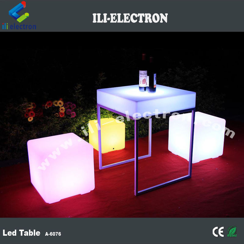 RGB warna-warni desain modern diterangi led meja untuk klub malam