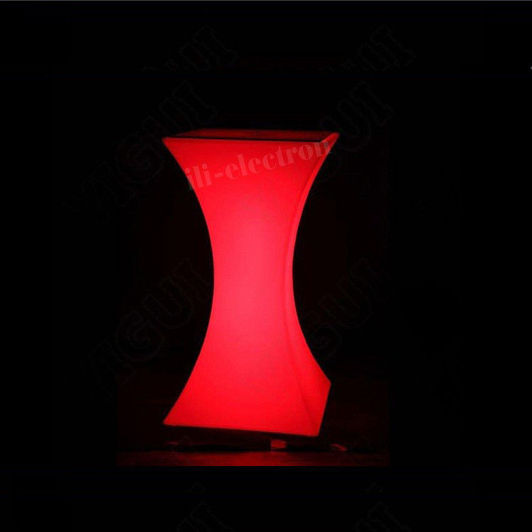 Rotational Molding Plastic Modern Perubahan Warna Bar Furniture Meja LED