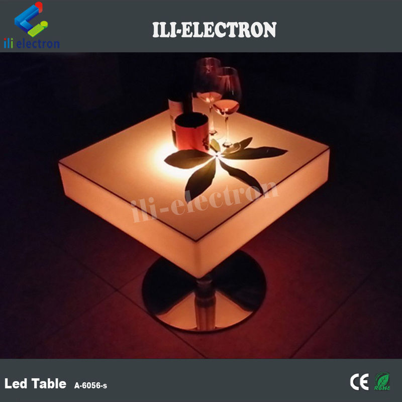 Meja Kebun Led Klub Malam Mebel warna Meja Cocktail furnitur LED