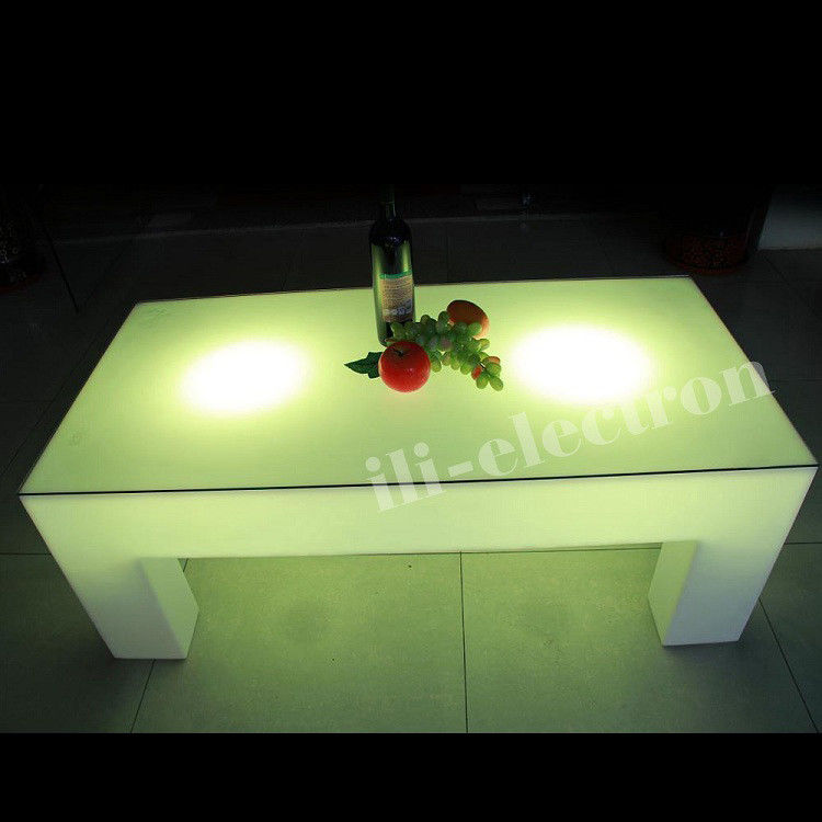 4 Legs LED Light Cocktail Table, 16 Warna Berubah LED Glow Table Remote Control