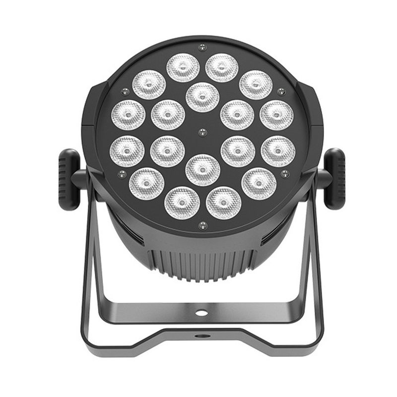 LED18 10W Moving Head Lampu panggung LED Berwarna-warni Waterproof Untuk acara pernikahan