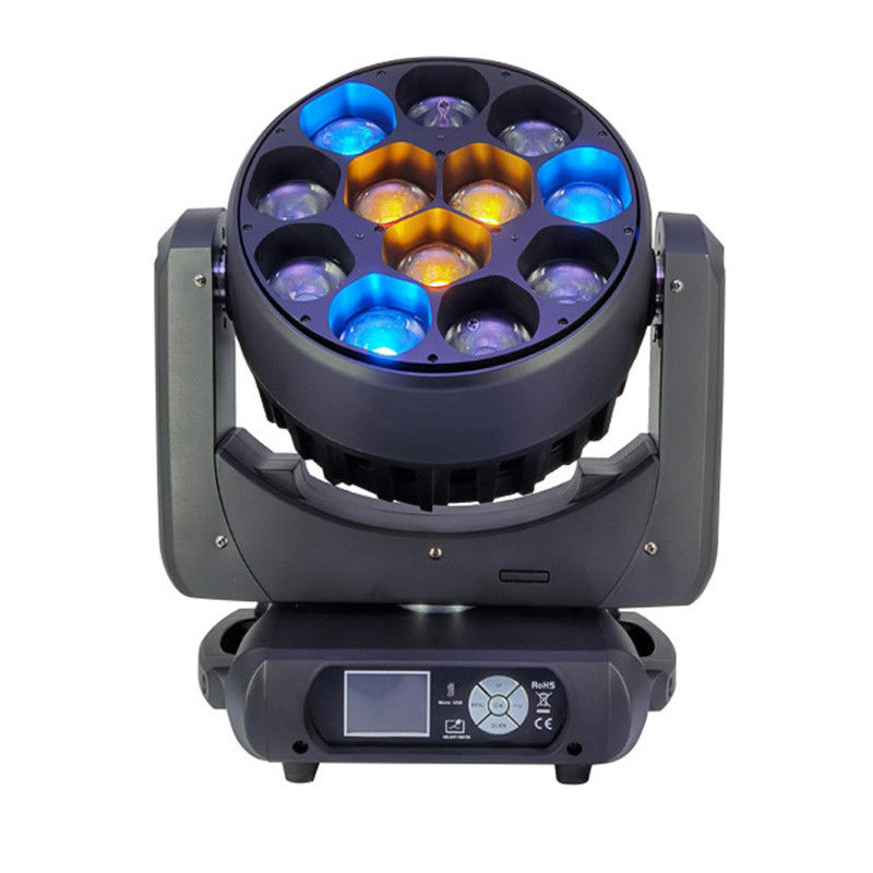 12 Bee Eye Moving Head Lampu panggung LED untuk Bar Shaking Dicat IP20 Waterproof